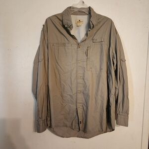 Woolrich Men's Long Sleeve Button Down Shirt Size L